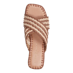 Nylie Flat Sandal - Natural/Brown / Marc Fisher Discount