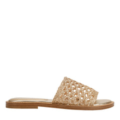 Glynne Woven Flat Sandal - Gold / Marc Fisher Sale