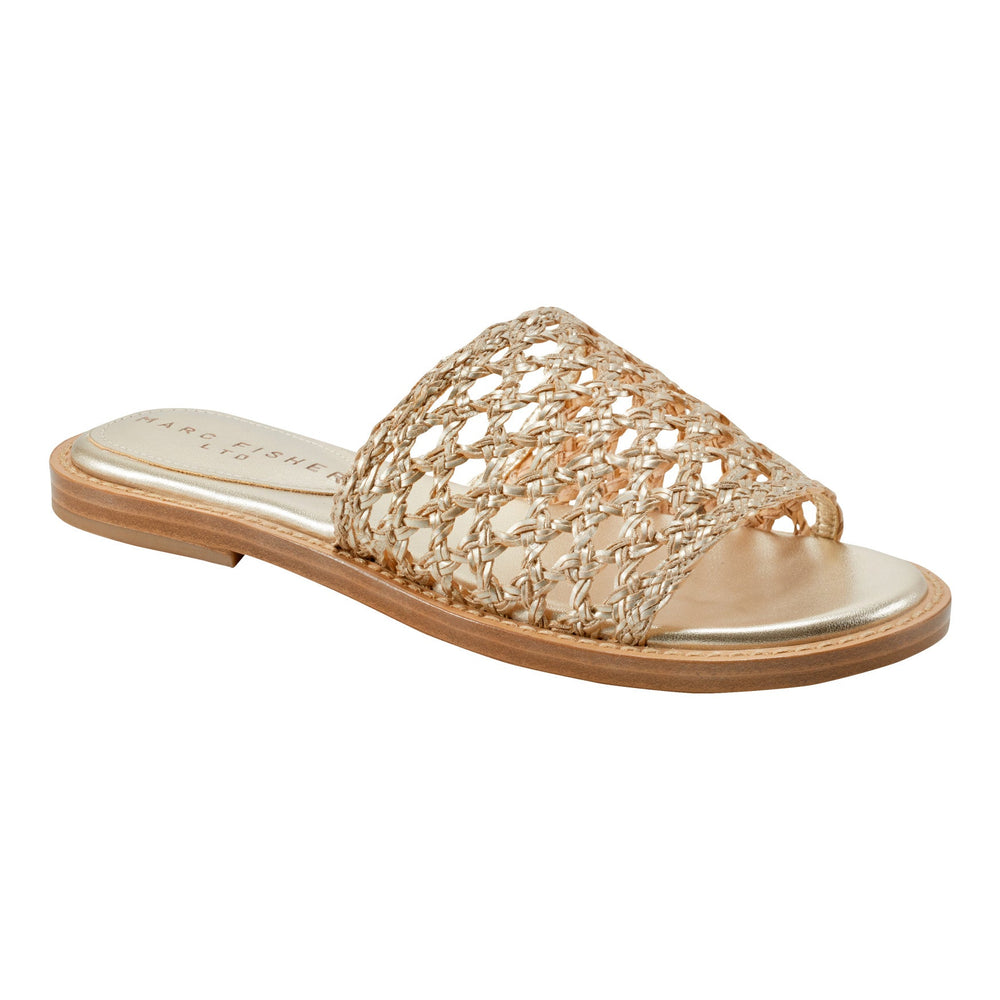 Glynne Woven Flat Sandal - Gold / Marc Fisher Sale