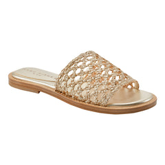 Glynne Woven Flat Sandal - Gold / Marc Fisher Sale