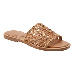Glynne Woven Flat Sandal - Brown / Marc Fisher Outlet