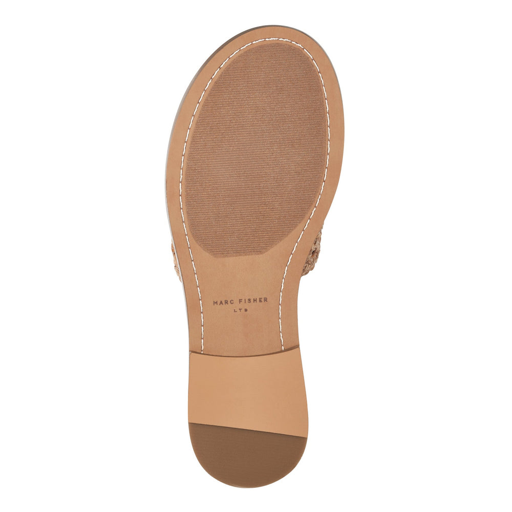 Glynne Woven Flat Sandal - Brown / Marc Fisher Outlet