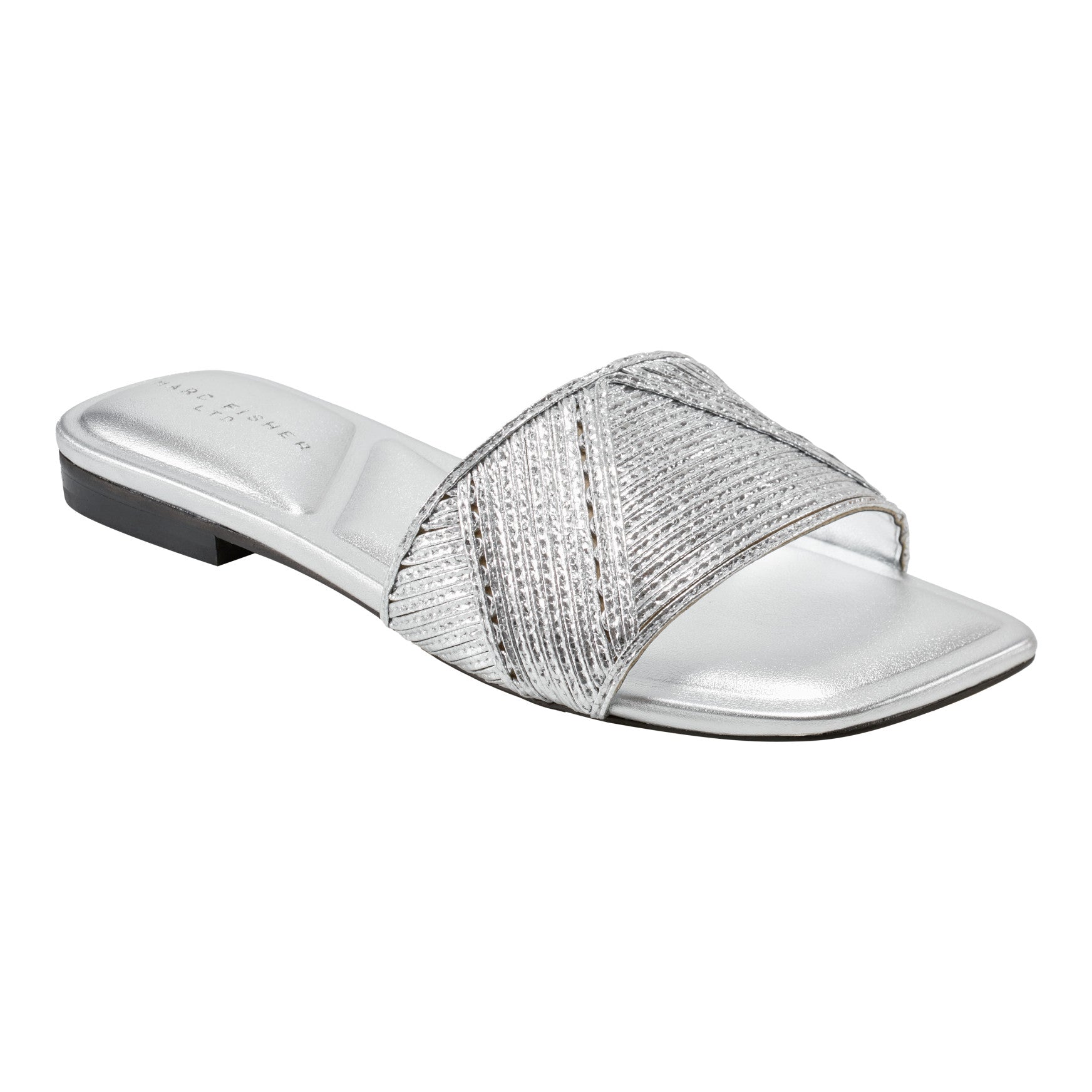 Murphy Flat Sandal - Silver / Marc Fisher US