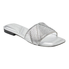 Murphy Flat Sandal - Silver / Marc Fisher US
