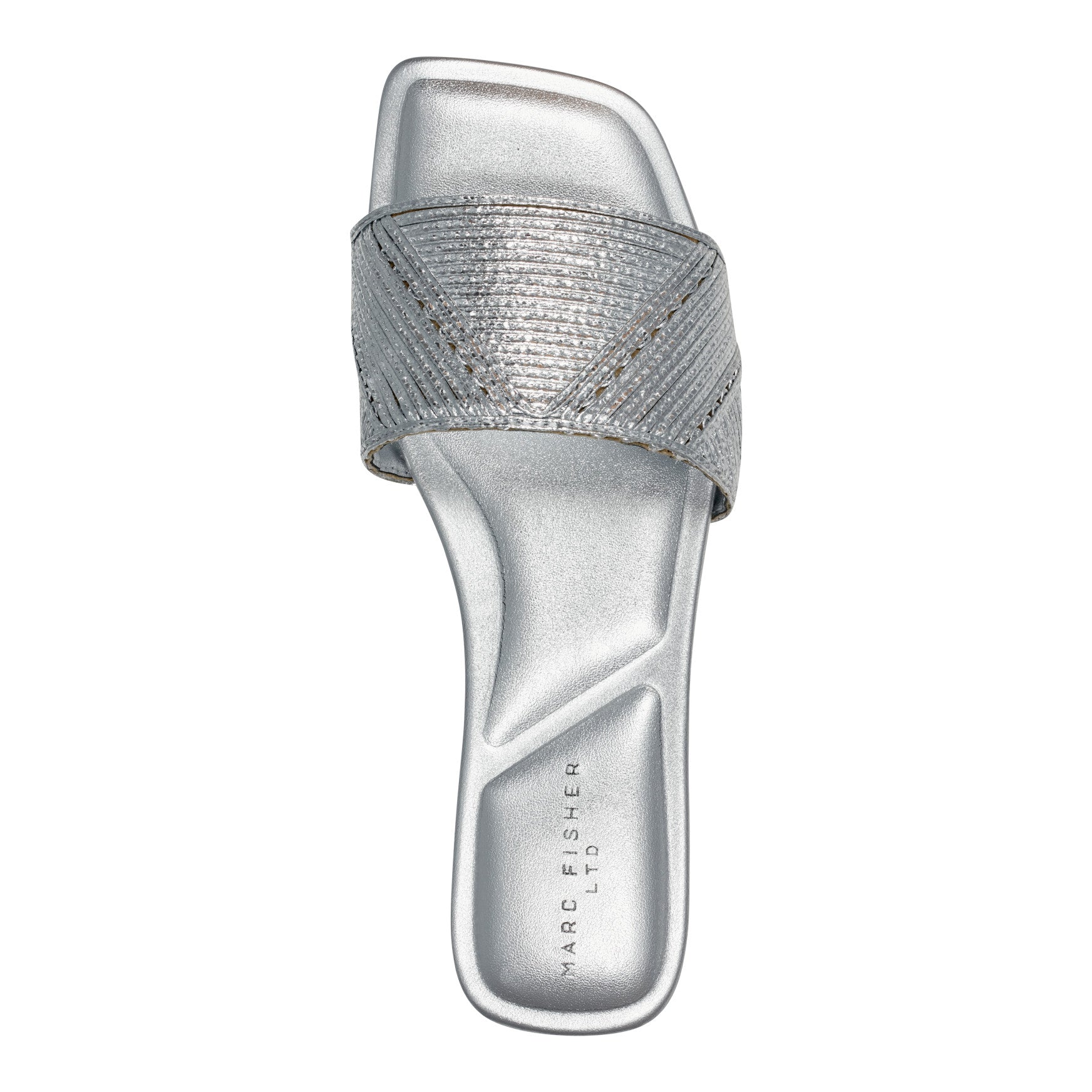 Murphy Flat Sandal - Silver / Marc Fisher US