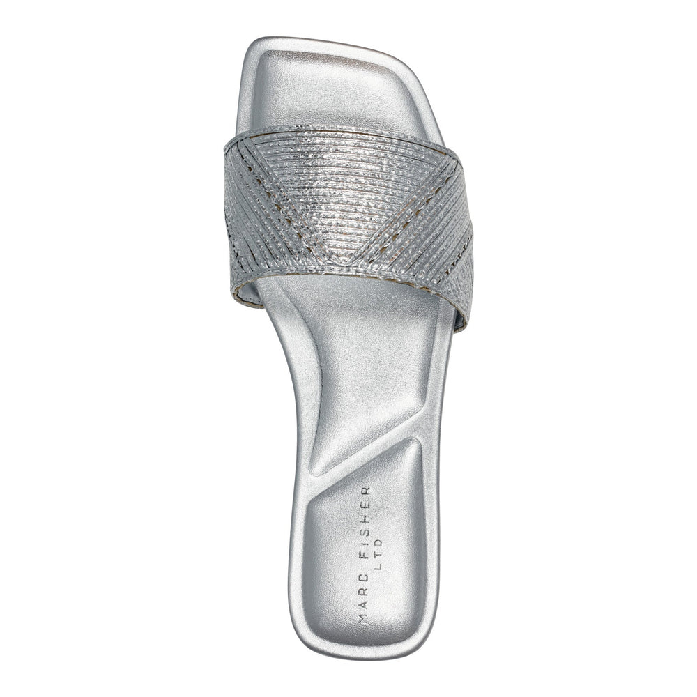 Murphy Flat Sandal - Silver / Marc Fisher US