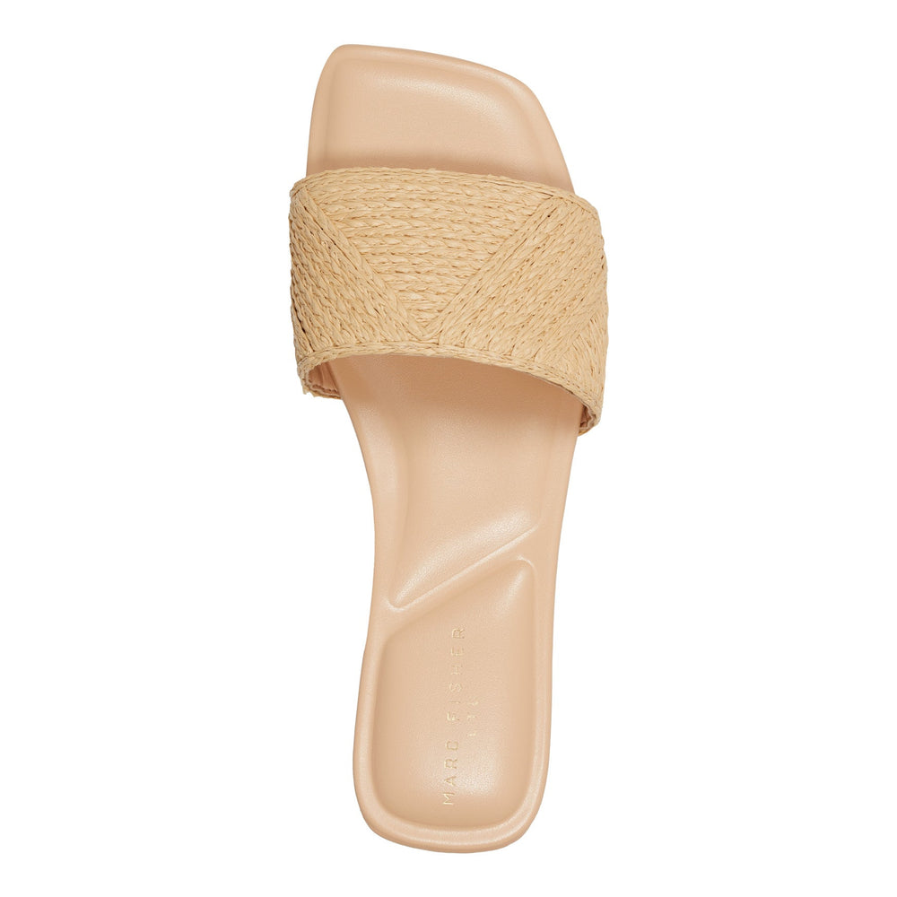 Murphy Flat Sandal - Natural Raffia / Marc Fisher On Sale