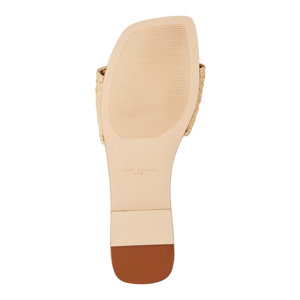 Murphy Flat Sandal - Natural Raffia / Marc Fisher On Sale