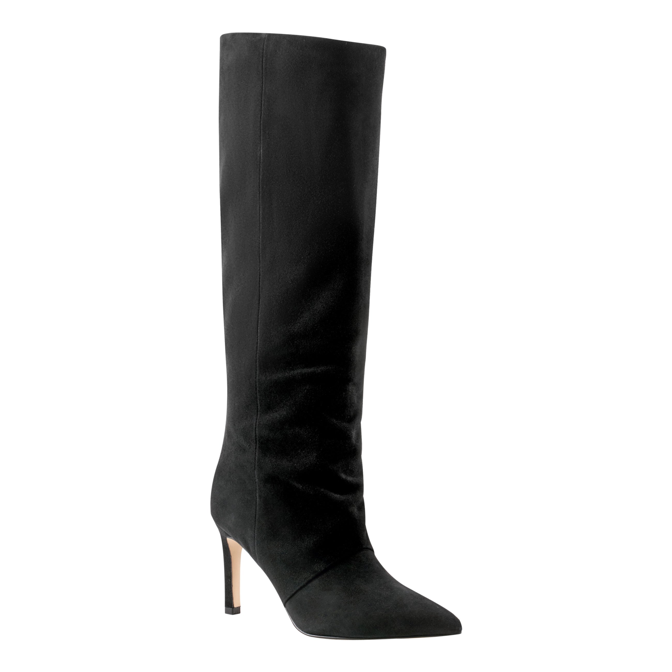 Narysa Dress Leather Boot - Black Suede / Marc Fisher Online