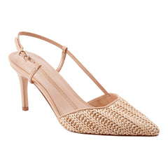 Flory Slingback Pump - Natural Raffia / Marc Fisher Sale