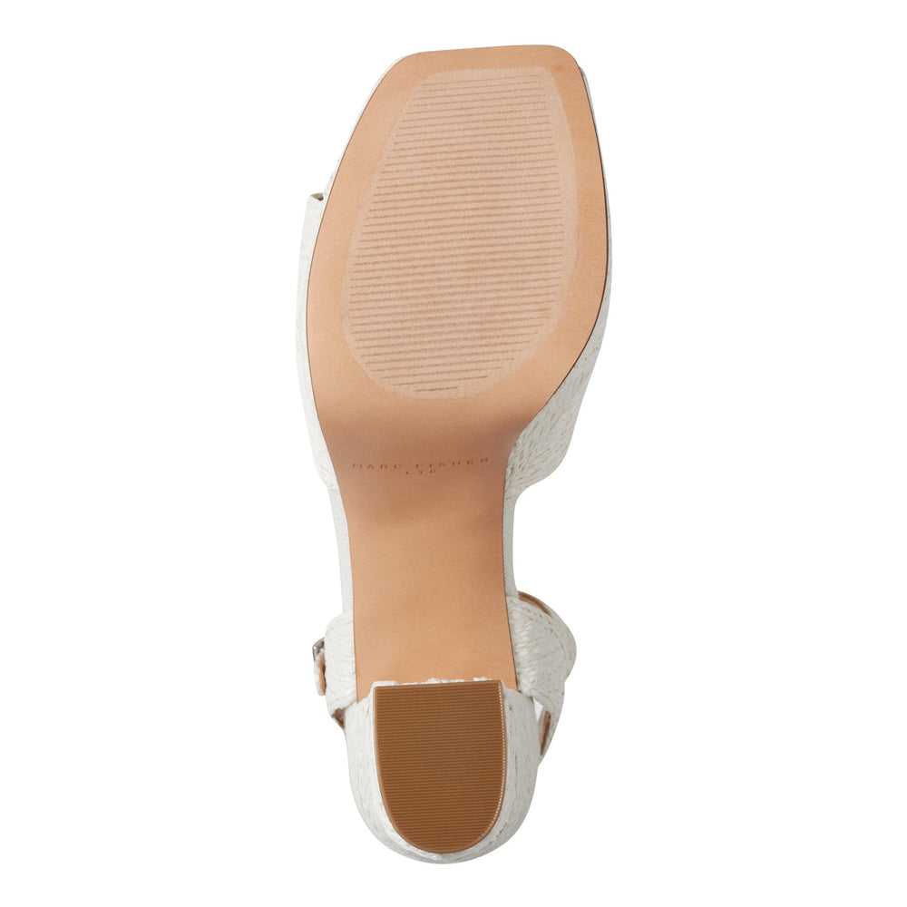 Calyn Platform Sandal - White Raffia / Marc Fisher On Sale