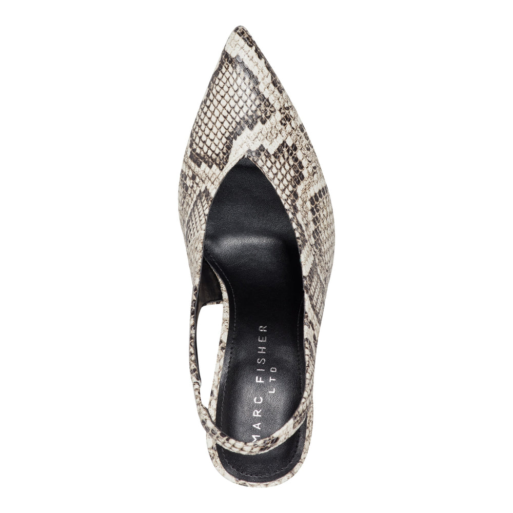 Esther Leather Slingback Pump - Snake Print Multi Leather / Marc Fisher Online