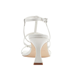 Dennie Strappy Leather Dress Sandal - White Leather / Marc Fisher Sale
