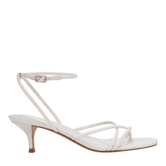 Ballen Leather Ankle Strap Sandal - White Leather / Marc Fisher On Sale