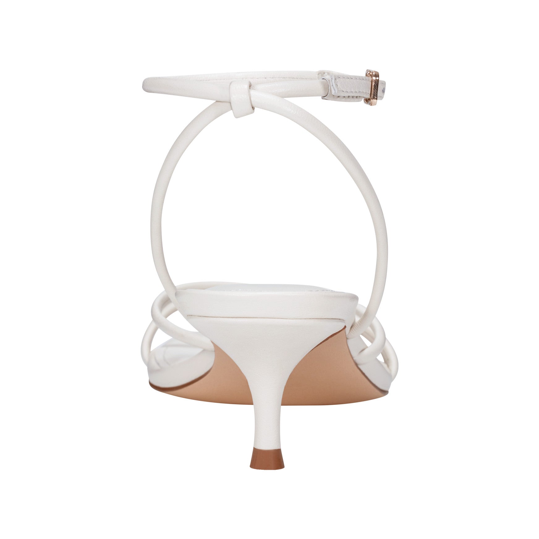 Ballen Leather Ankle Strap Sandal - White Leather / Marc Fisher On Sale