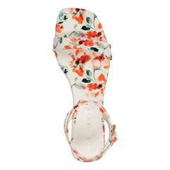 Alona Ankle Strap Sandal - White Floral / Marc Fisher Discount