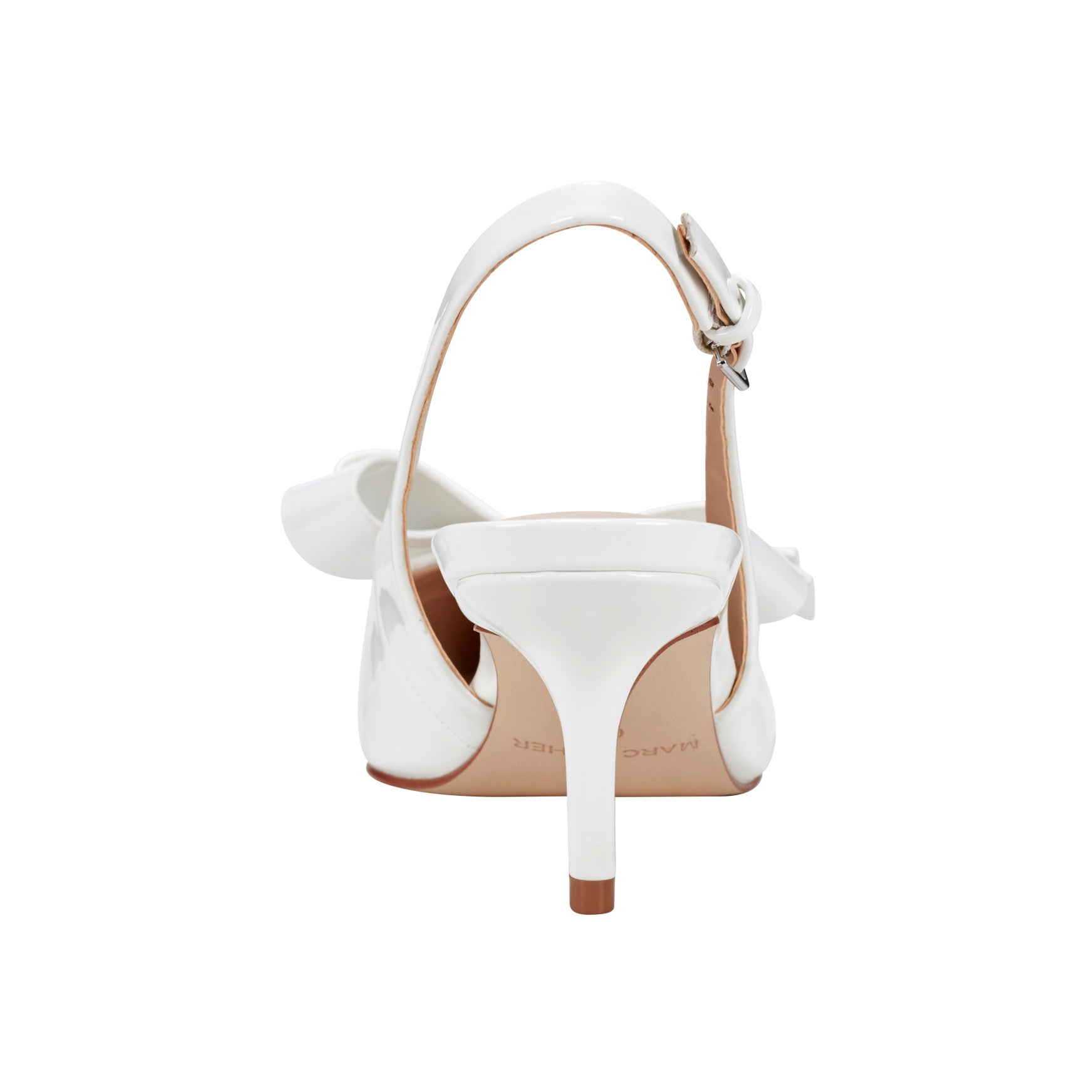 Allon Bow Slingback Pump - White Patent / Marc Fisher Online
