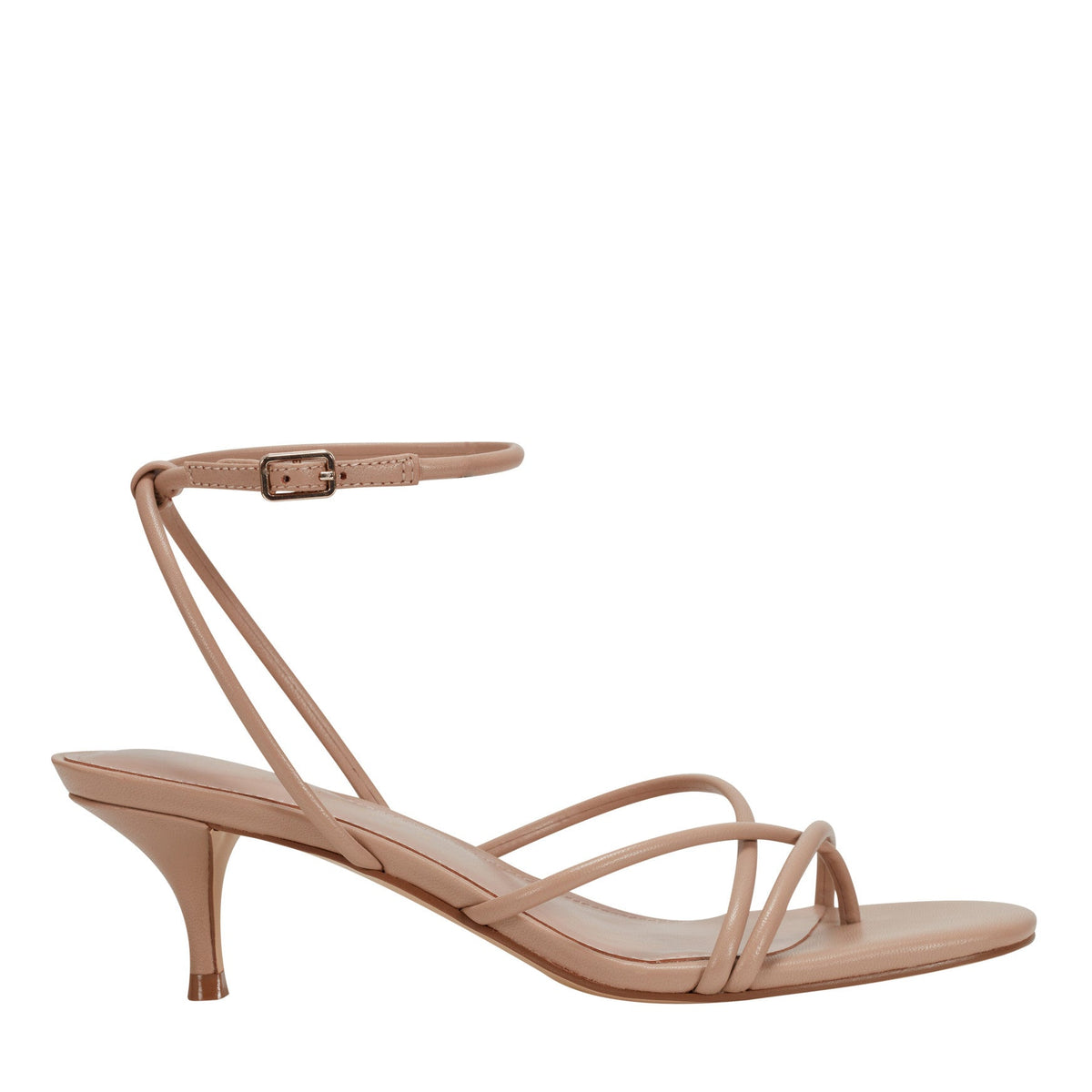 Ballen Leather Ankle Strap Sandal - Natural Leather / Marc Fisher US