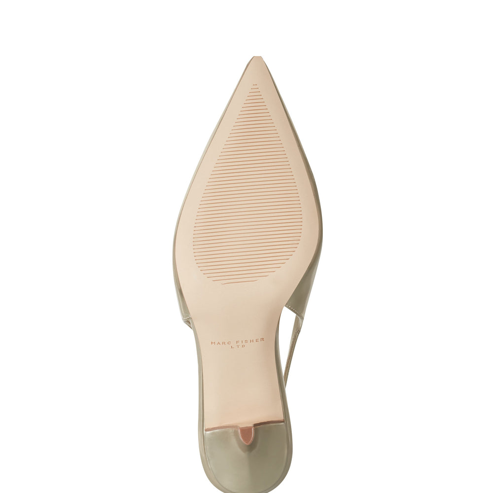 Dorie Leather Slingback Pump - Gold Metallic Leather / Marc Fisher Online
