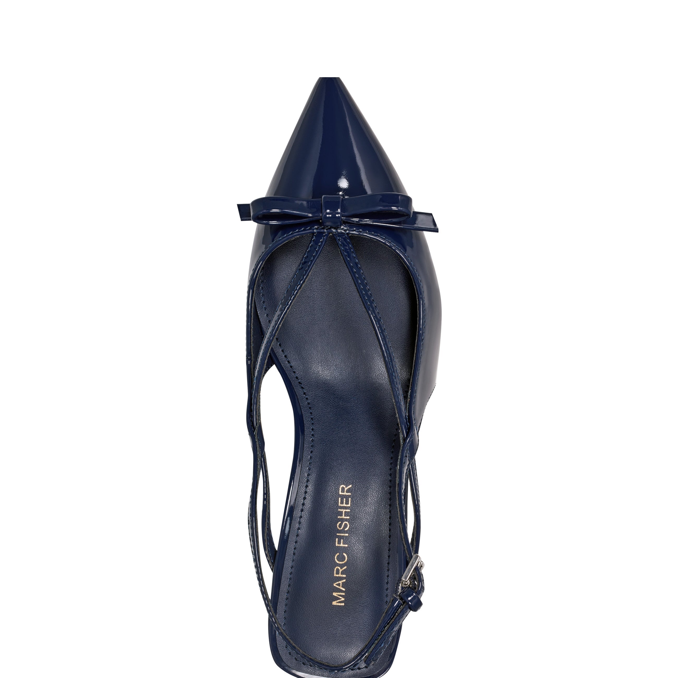 Laily Bow Slingback Pump - Navy Patent / Marc Fisher For Sale
