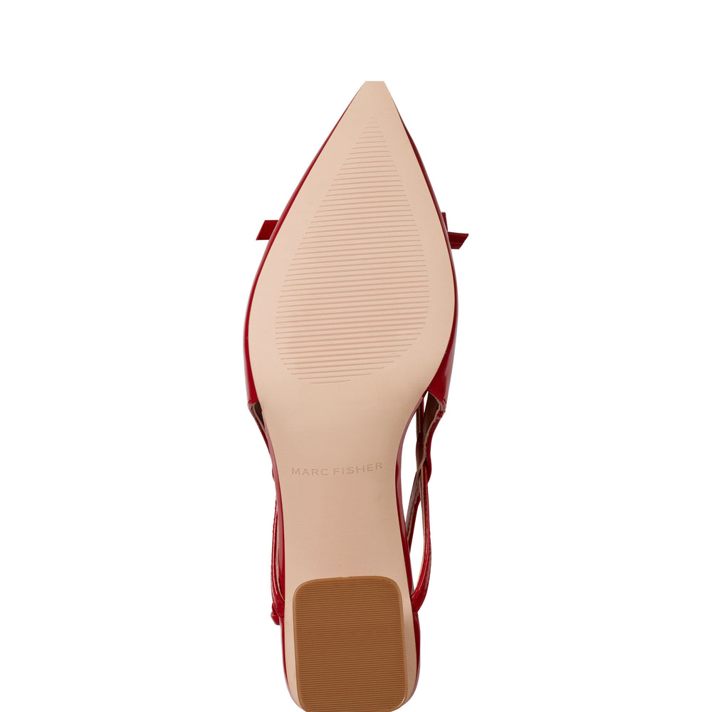 Laily Bow Slingback Pump - Red Patent / Marc Fisher Sale