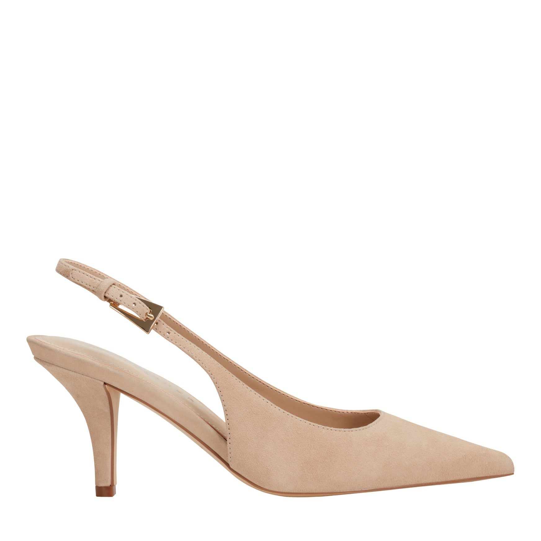 Dorie Leather Slingback Pump - Light Natural Suede / Marc Fisher US