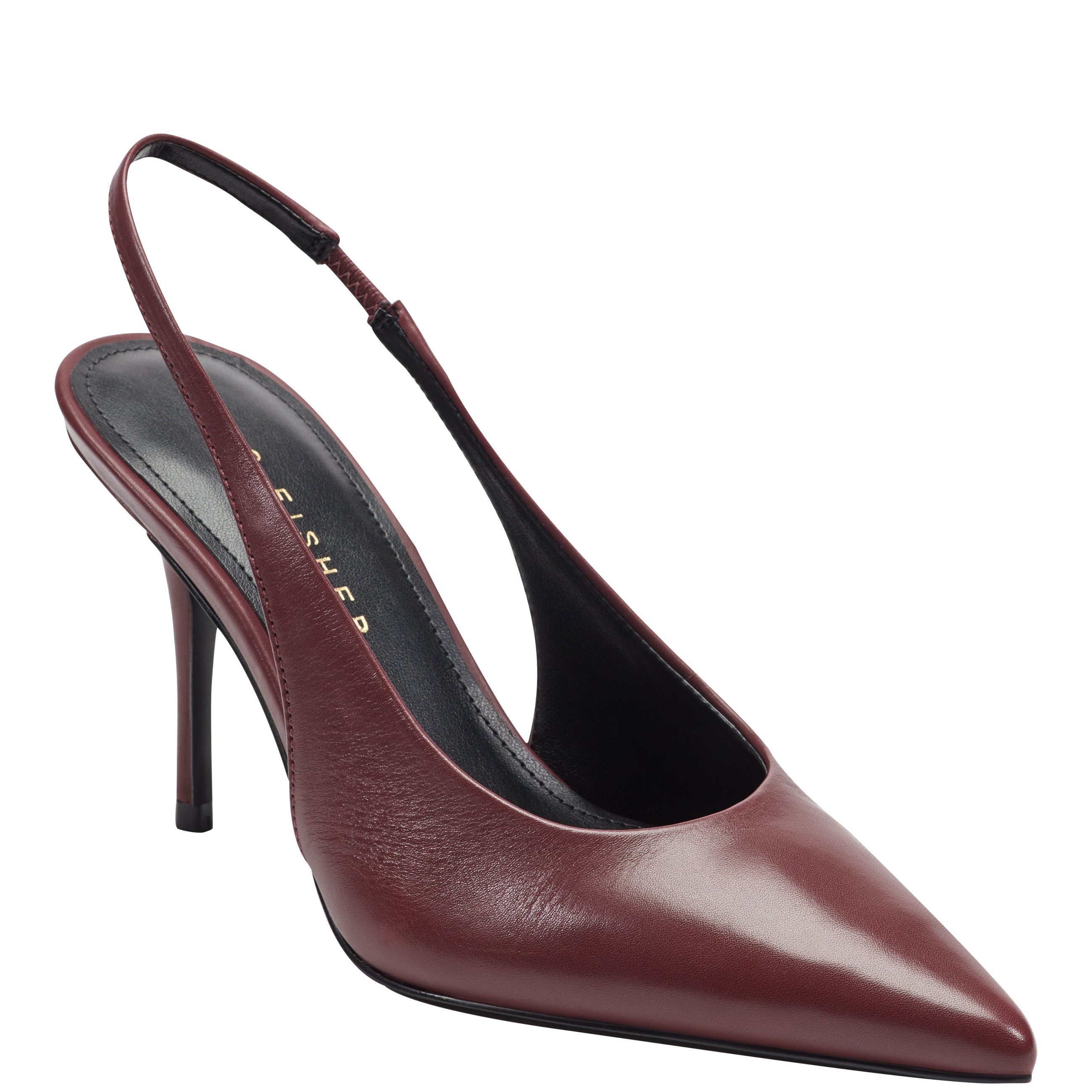 Leynne Slingback Pump - Dark Red Leather / Marc Fisher On Sale