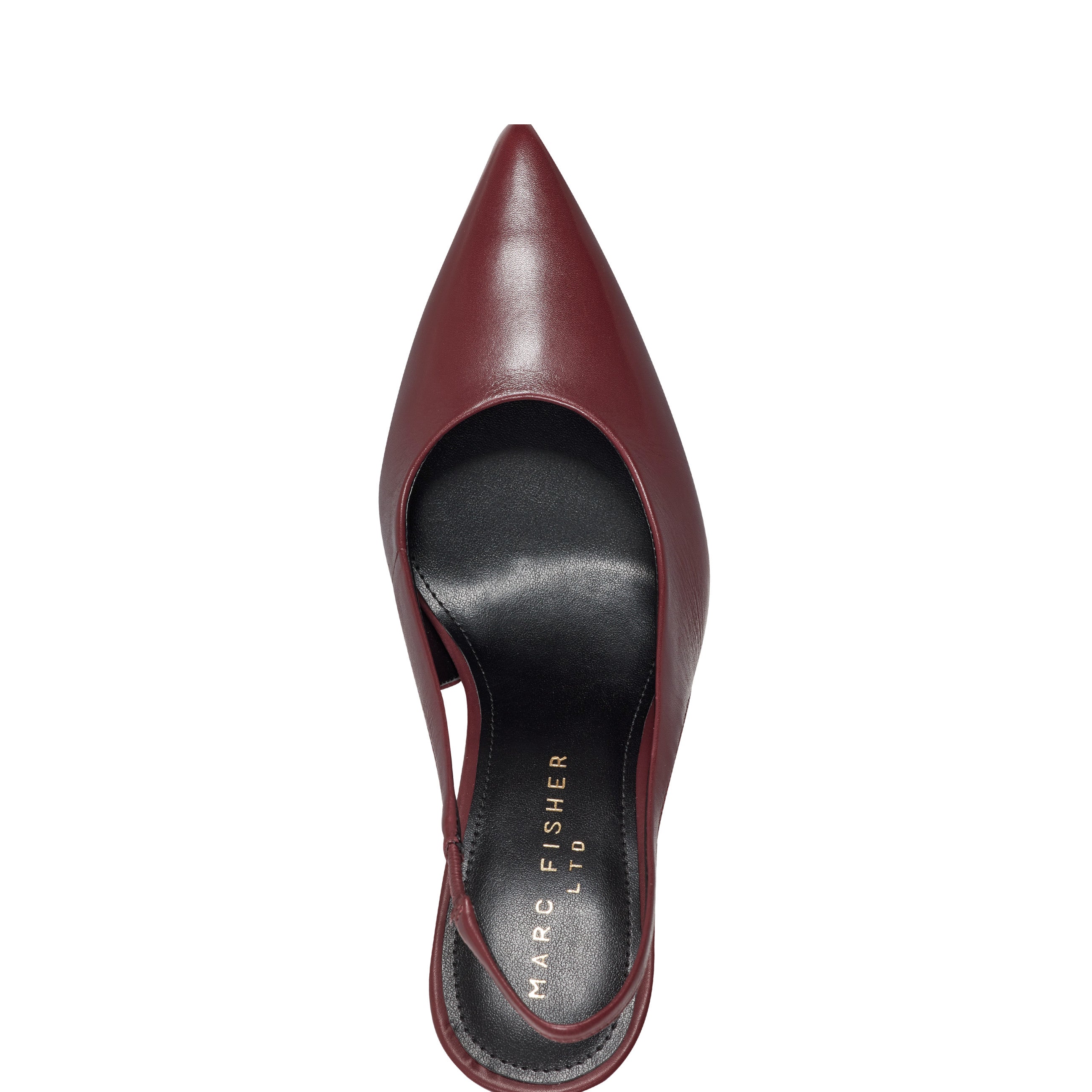 Leynne Slingback Pump - Dark Red Leather / Marc Fisher On Sale
