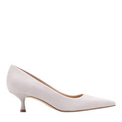 Calynna Leather Kitten Heel Pump - Lavender Suede / Marc Fisher On Sale