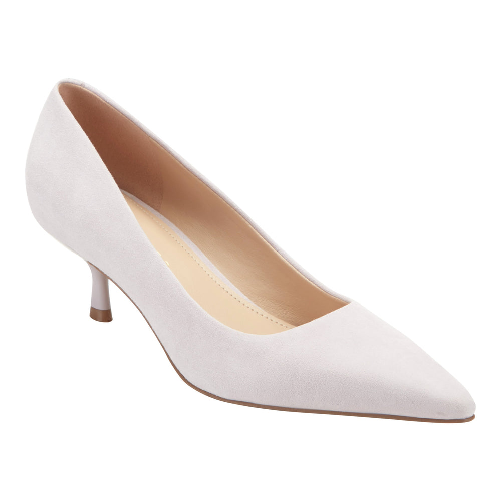 Calynna Leather Kitten Heel Pump - Lavender Suede / Marc Fisher On Sale
