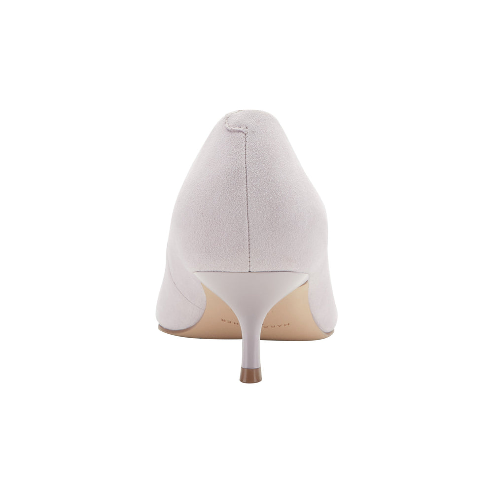 Calynna Leather Kitten Heel Pump - Lavender Suede / Marc Fisher On Sale