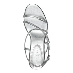 Nylah Leather Strappy Sandal - Silver Leather / Marc Fisher Sale