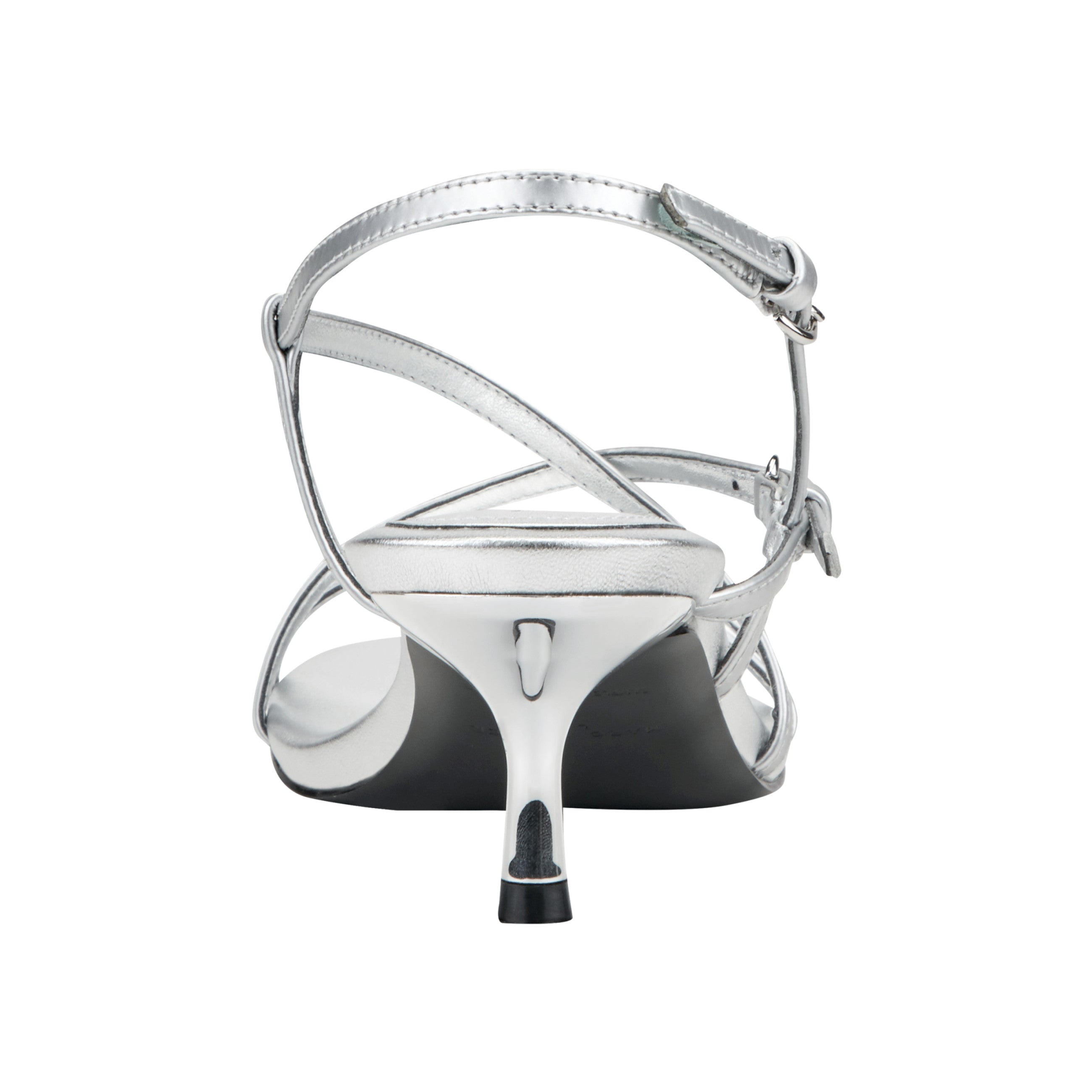 Nylah Leather Strappy Sandal - Silver Leather / Marc Fisher Sale