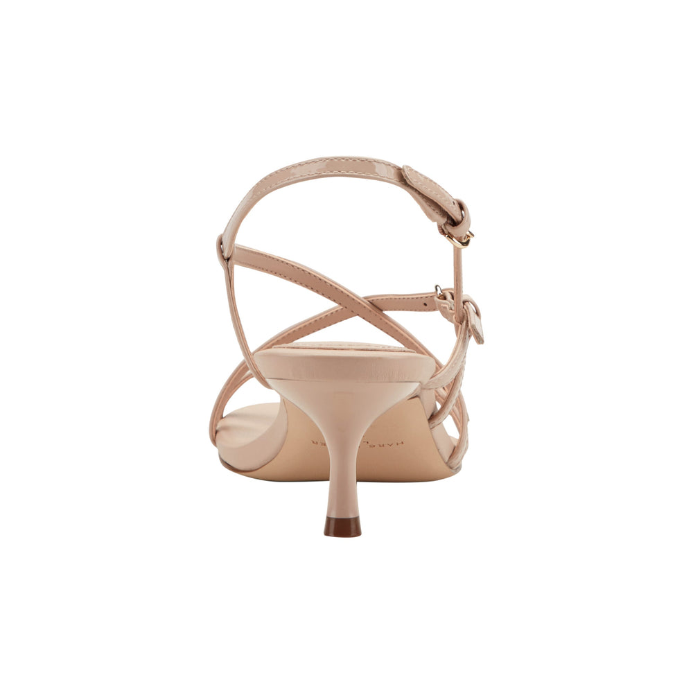 Nylah Leather Strappy Sandal - Natural Patent Leather / Marc Fisher US