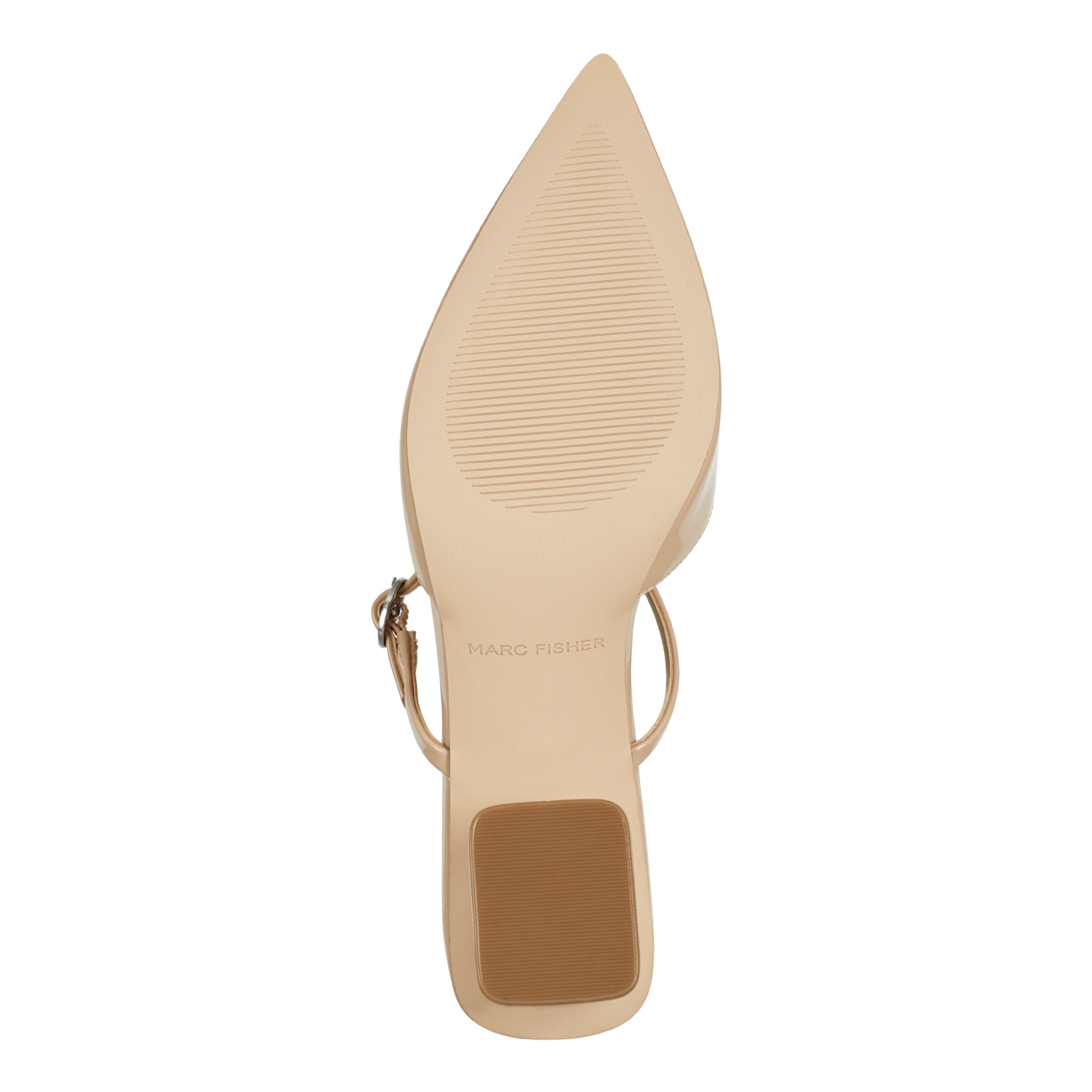 Lakey Heeled Mule - Light Natural Patent / Marc Fisher Discount