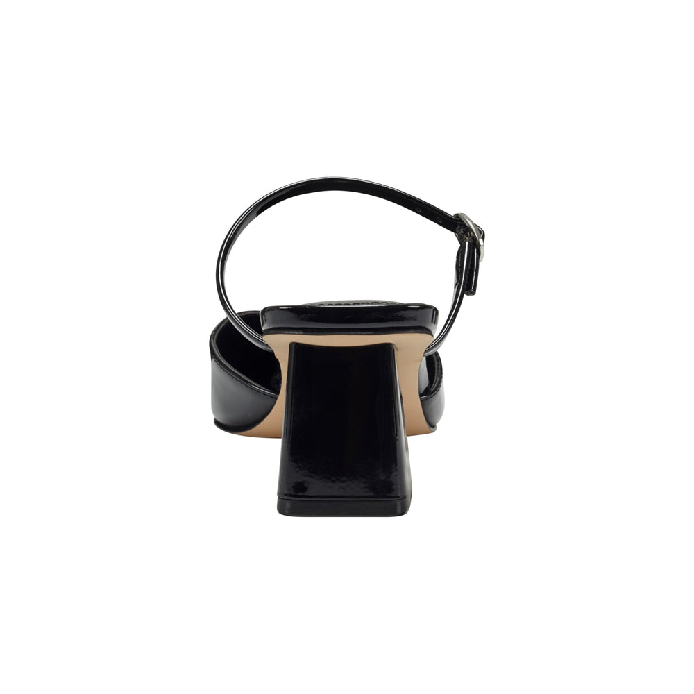 Lakey Heeled Mule - Black Patent / Marc Fisher Online