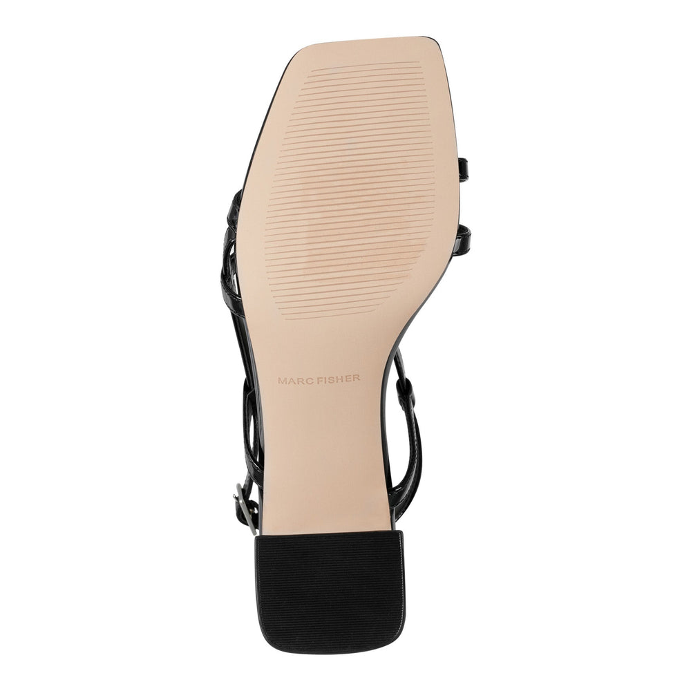 Jeci Strappy Sandal - Black Patent / Marc Fisher For Sale