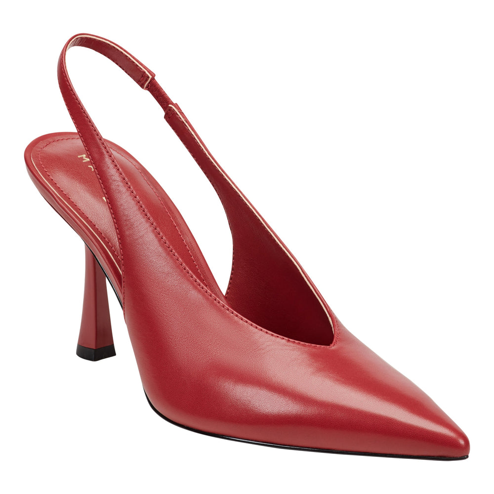 Esther Leather Slingback Pump - Red Leather / Marc Fisher Sale