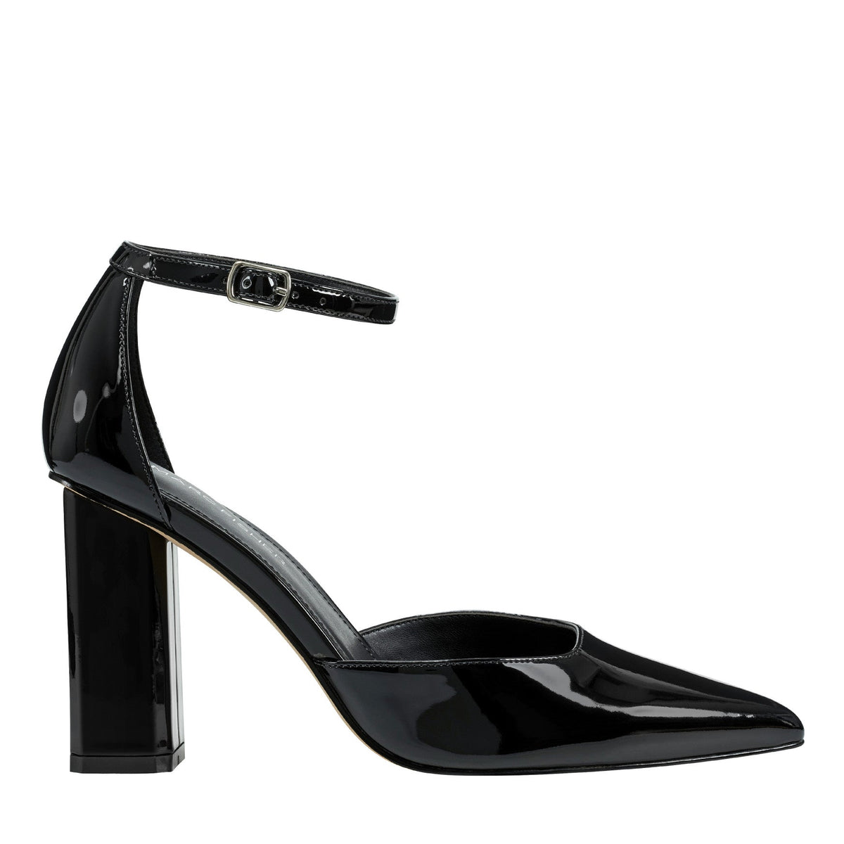 Demeter Ankle Strap Pump - Black Patent / Marc Fisher Outlet