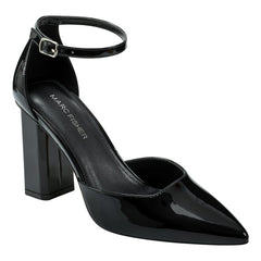 Demeter Ankle Strap Pump - Black Patent / Marc Fisher Outlet