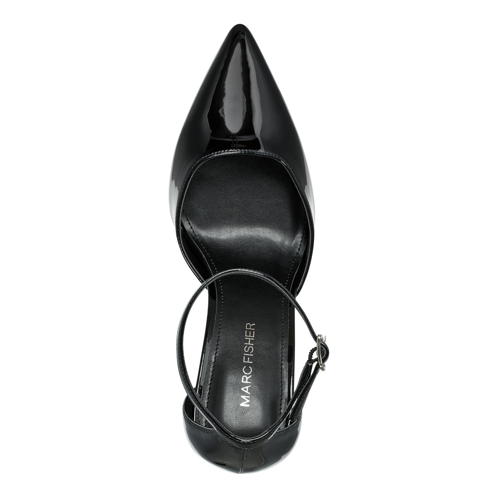 Demeter Ankle Strap Pump - Black Patent / Marc Fisher Outlet