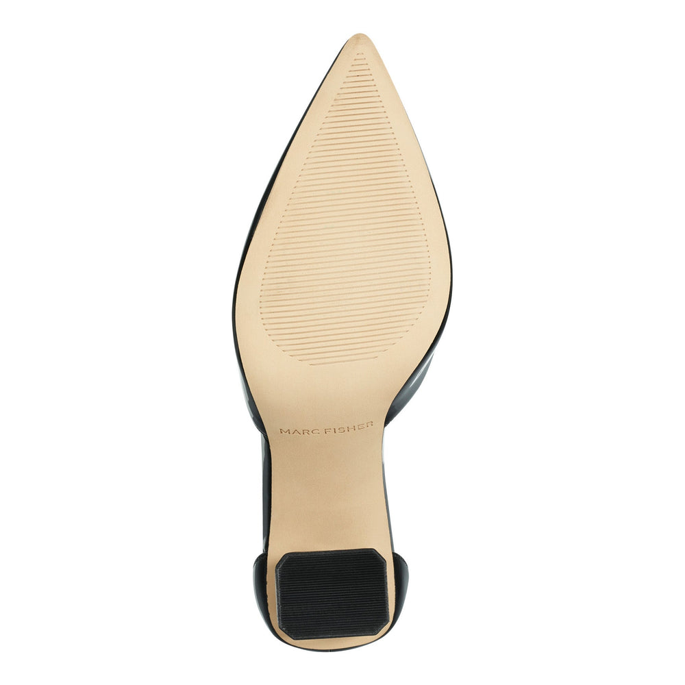Demeter Ankle Strap Pump - Black Patent / Marc Fisher Outlet