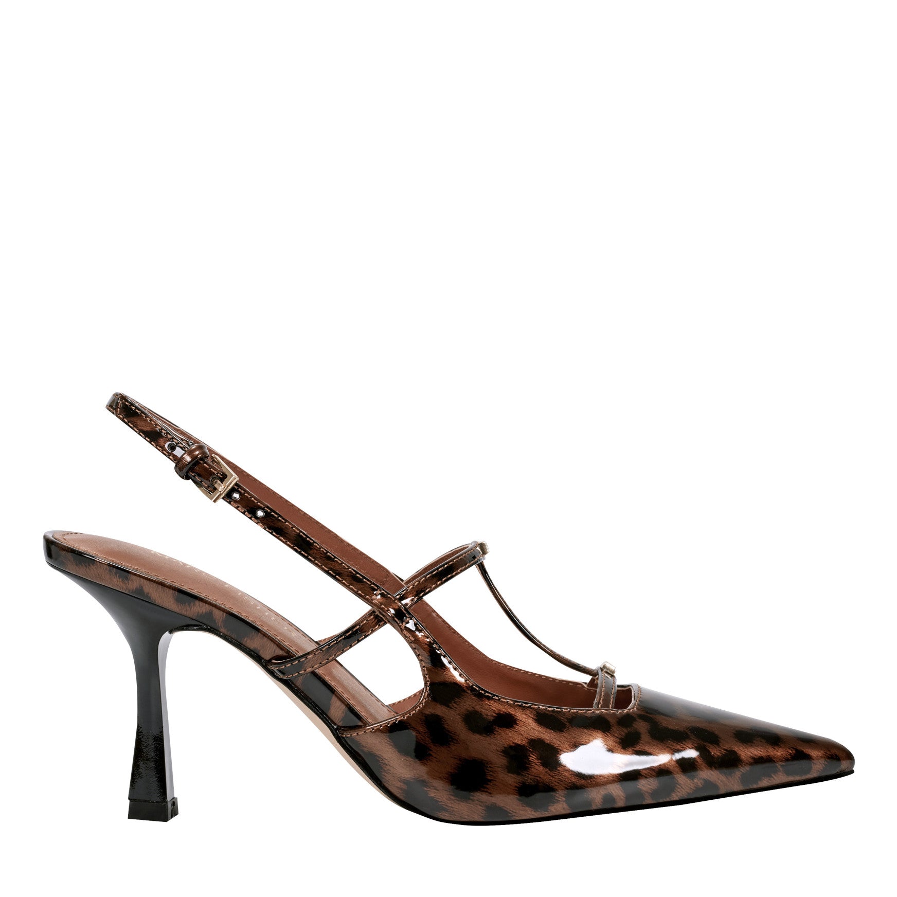 Remmi Strappy Slingback Pump - Patent Leopard / Marc Fisher Discount