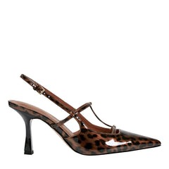 Remmi Strappy Slingback Pump - Patent Leopard / Marc Fisher Discount