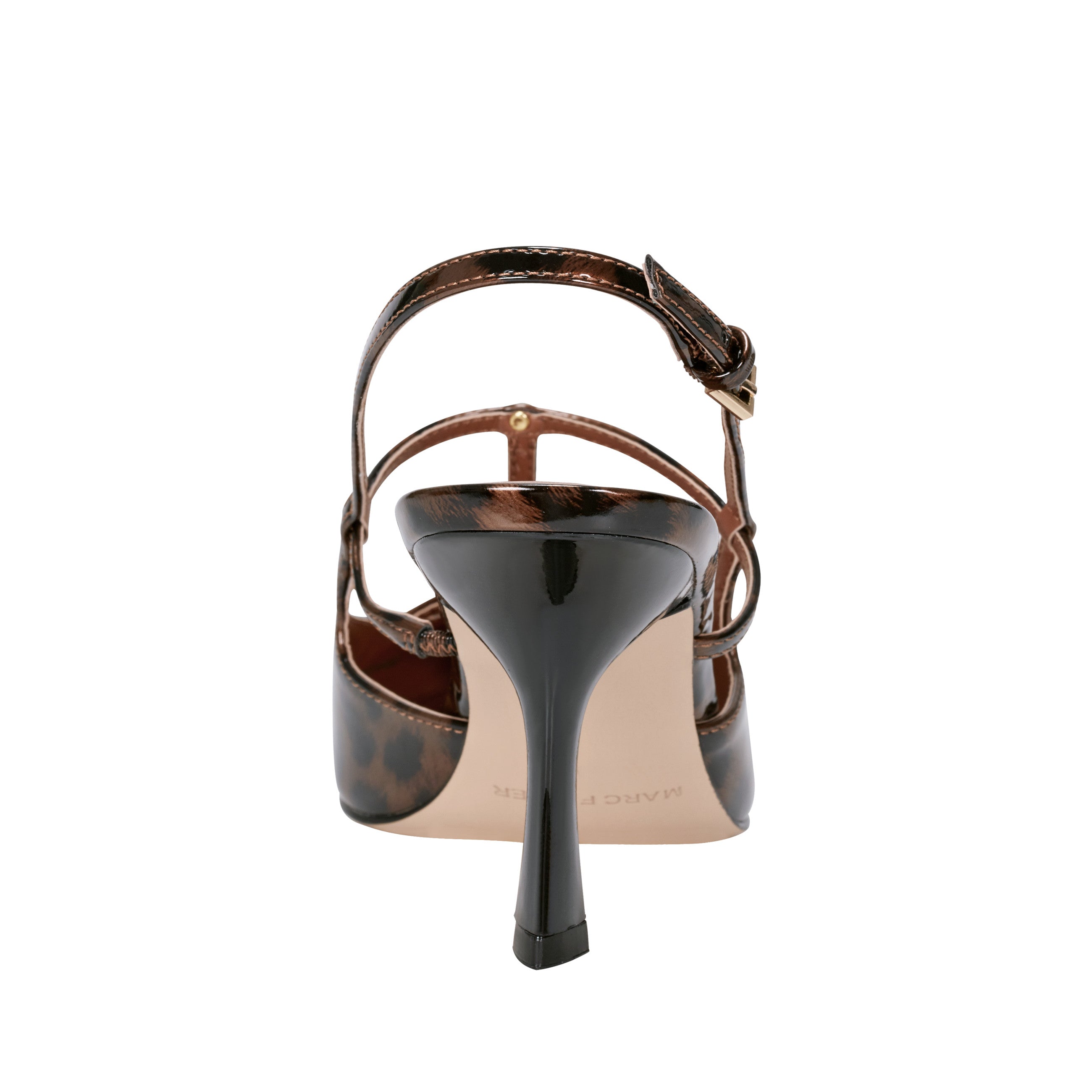 Remmi Strappy Slingback Pump - Patent Leopard / Marc Fisher Discount