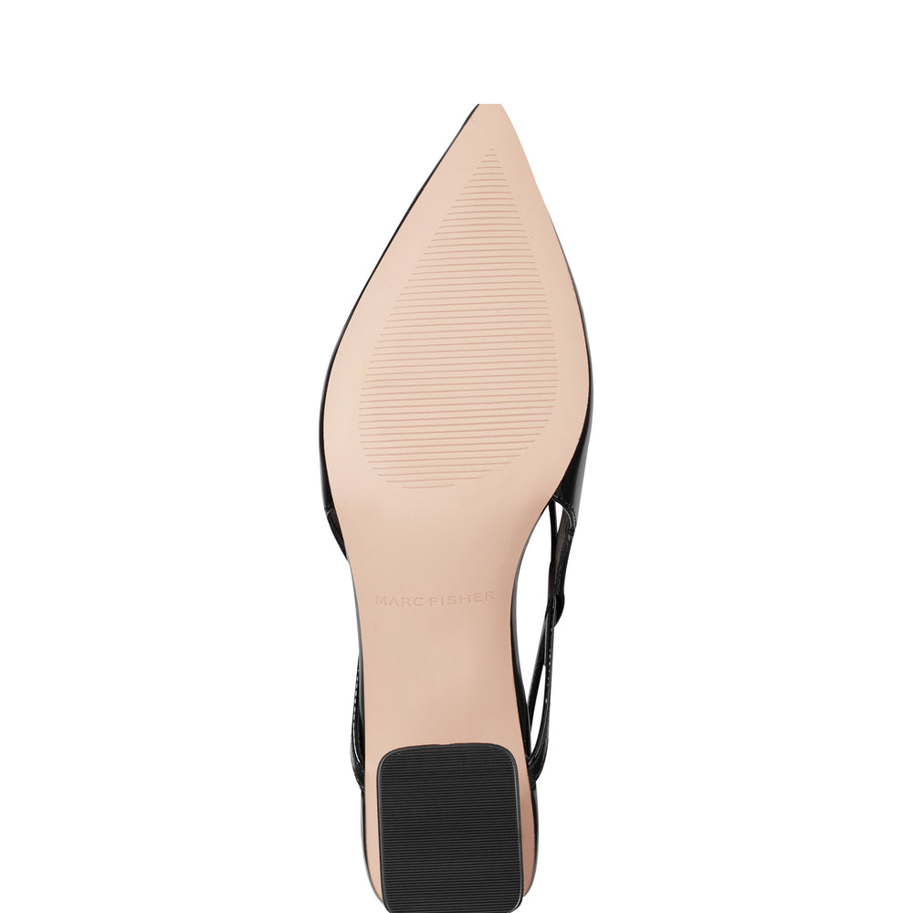 Laily Bow Slingback Pump - Black Patent / Marc Fisher Online