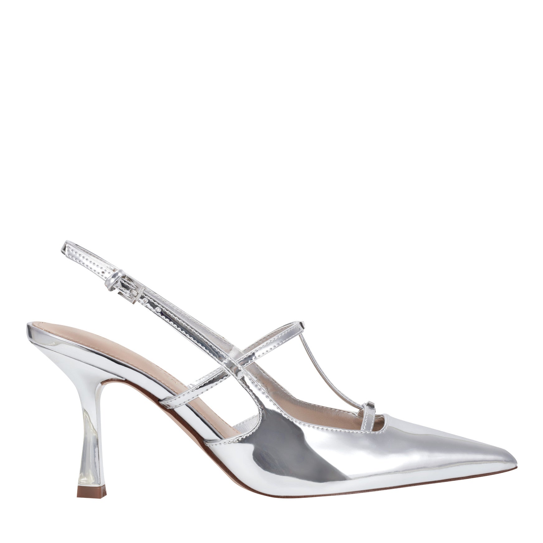 Remmi Strappy Slingback Pump - Silver Metallic / Marc Fisher US
