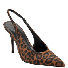 Leynne Slingback Pump - Leopard Printed Leather / Marc Fisher Discount