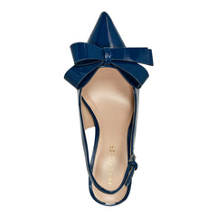 Allon Bow Slingback Pump - Navy Patent / Marc Fisher Sale