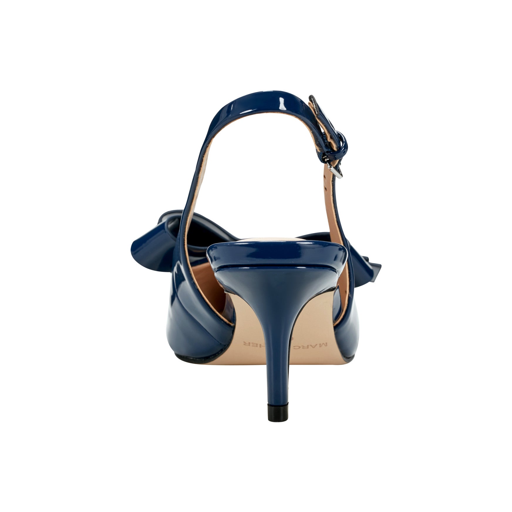 Allon Bow Slingback Pump - Navy Patent / Marc Fisher Sale